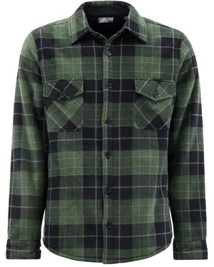 Heat Holders Quilted Plaid Winter Jacket - Green