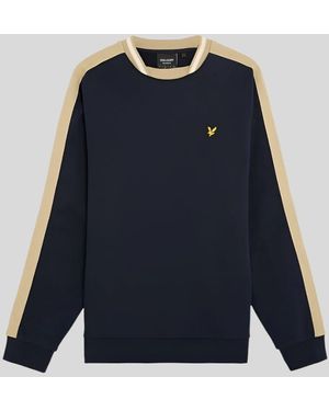 Lyle & Scott Contrast Taped Sweatshirt - Blue
