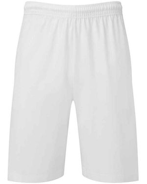 Fruit Of The Loom Adult Iconic 195 Jersey Shorts - White