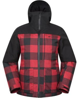 Mountain Warehouse 'Drayton' Ski Jacket Waterproof Breathable Warm Winter Coat - Red