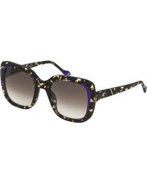 YALEA Sya027N530780 53 Sunglasses - Brown