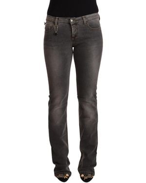 CoSTUME NATIONAL Washed Low Waist Straight Denim Jeans - Grey