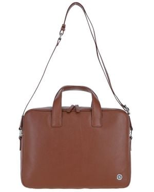 Brampton London 'Maven' Real Leather Messenger Bag - Brown