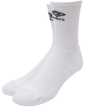 Umbro Pro Tech Logo Socks - White