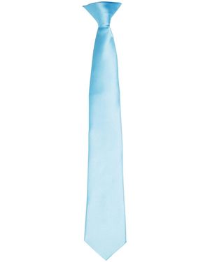 PREMIER Adult Satin Tie - Blue