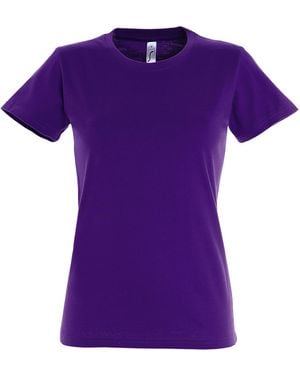 Sol's Ladies Imperial Short-Sleeved T-Shirt (Dark) - Purple