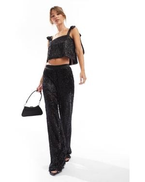 ASOS Premium Beaded Tailored Trouser - White