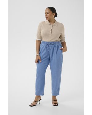 Kaffe Casual Broek Kcjada Casual Broek Regular Fit - Blauw