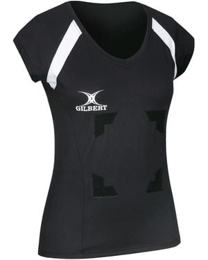 Gilbert V-Neck Slim Fit Helix T-Shirt - Black