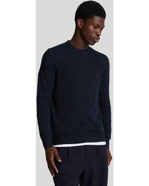Lyle & Scott Lambswool Crew Neck Jumper - Blue