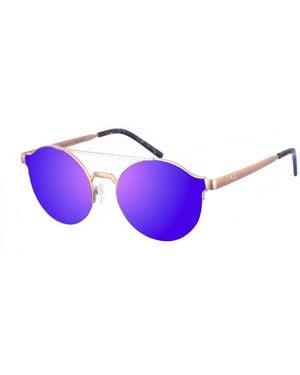 Kypers Fiorotto Round Shape Metal Sunglasses - Purple