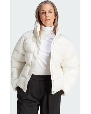 adidas Short Vegan Puffer Jacket - White