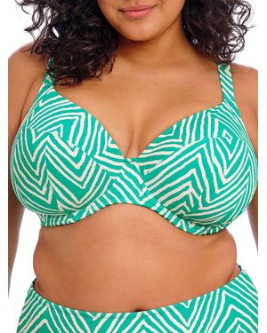 Elomi Fiji Falls Plunge Bikini Top - Green