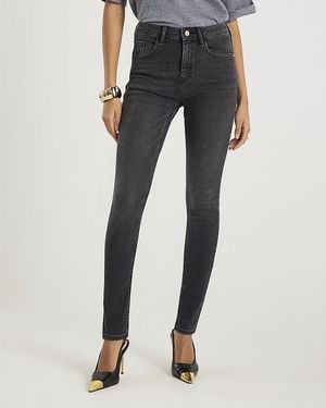 River Island Skinny Jeans Mid Rise Cotton - Black