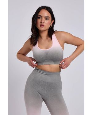 Urban Bliss Ombre Sports Bra - Grey