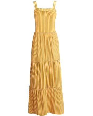Secret Label Tiered Maxi Dress - Metallic