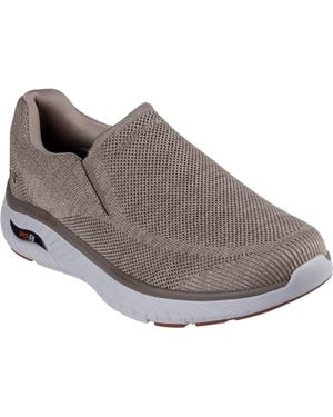 Skechers Arch Fit Crosser Locke Trainers - Grey