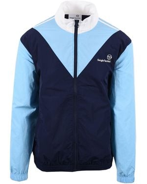 Sergio Tacchini Cortese Track Jacket Maritime/Baltic Sea/Gardenia Cotton - Blue