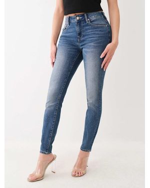 TRUE RELIGION Jennie Single Needle Mid Rise Skinny - Blue