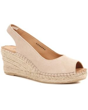 Jones Bootmaker Rosanna Slingback Wedges - Natural
