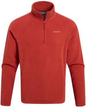 Craghoppers Corey Vi Half Zip Fleece Top (Dark Feldspar) - Red