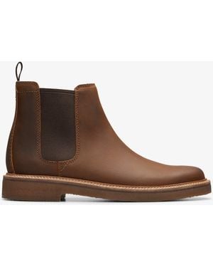 Clarks Clarkdale Easy Beeswax Leather Boots - Brown