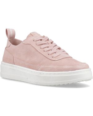 Hush Puppies Nesta Leather Standard Trainers - Pink