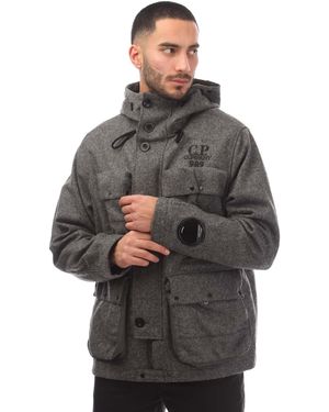 C.P. Company Shetland Twill Mille Jacket - Grey