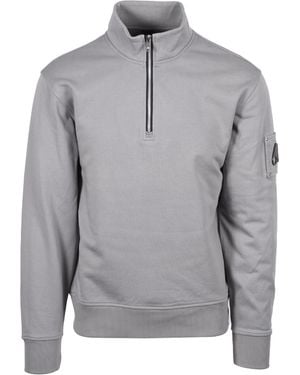 Moose Knuckles Hartsfield Half Zip Industry - Grey