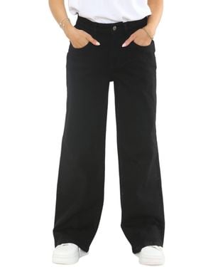 MYT Wide Leg Baggy High Waisted Jeans - Black