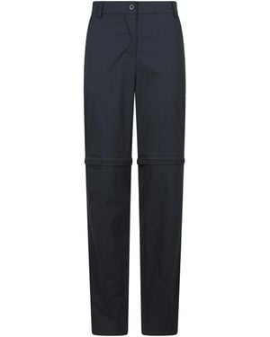 Mountain Warehouse Ladies Delta Stretch Zip-Off Trousers - Blue