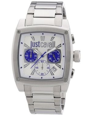 Just Cavalli Pulp Chr Dial Bracelet - Grey