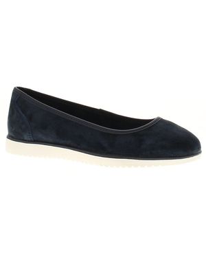 Strollers Flat Shoes Rumble Soft Suede Leather Slip On - Black