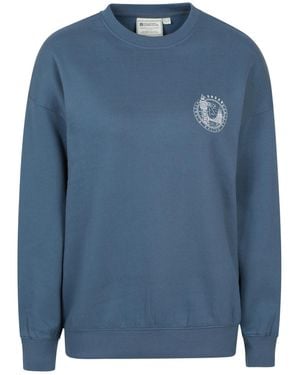 Mountain Warehouse Ladies London Graphic Sweatshirt - Blue