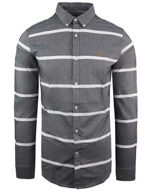 Farah Merrick Shirt Cotton - Grey