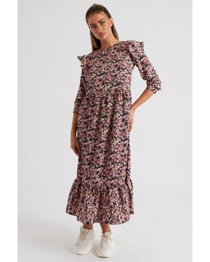 Urban Bliss Hollis Ruffle Smock Dress - Black