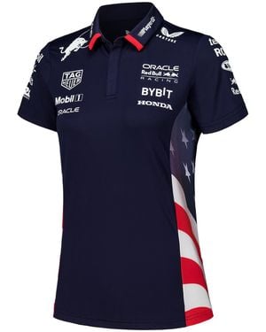 Castore Bull Racing America Race Polo Shirt - Blue