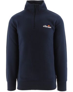 Ellesse Benevento Quarter Zip Sweatshirt - Blue