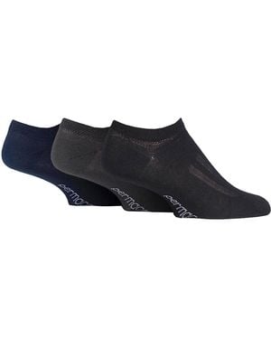 Permacool Breathable Anti Sweat Trainer Quarter Socks For Hot Weather - Black