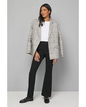 Wallis Smart Bootcut Leg Trousers - Grey