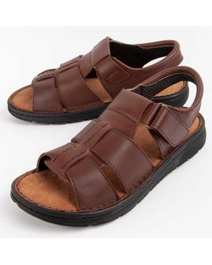 Purapiel Sandal Beira4 Leather - Brown