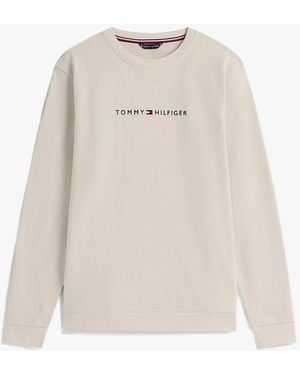 Tommy Hilfiger Track Top Sweatshirts Newsprint - White