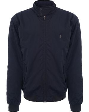 French Connection Plus Lined Harrington Jacket - Blue