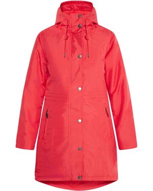 Usha Gewatteerde Korte Jas - Rood