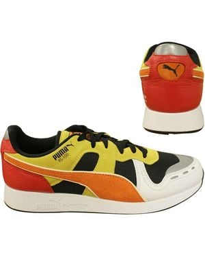 PUMA Rs-100 X Roland Leather Suede Lace Up Trainers 368405 01 B124E - Multicolour