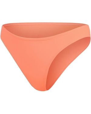 Speedo Solid Patterned Regular Fit Swim Brief - Orange