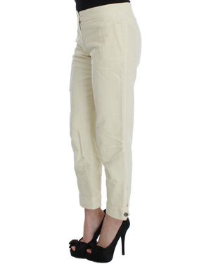 Ermanno Scervino Cropped Cargobroek Voor Dames In Wit