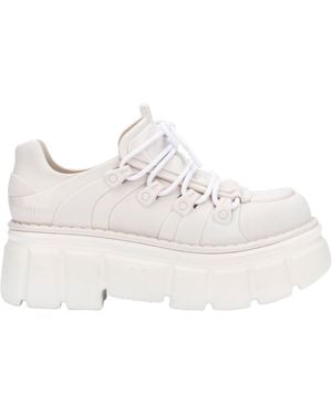 Melissa Rebel Platform Combat Boot - White