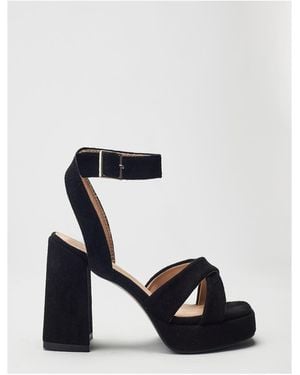 b.soleful Sarie Heels Faux Leather - White