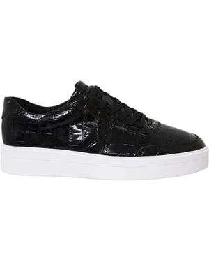 Clarks Hero Walk Trainers Patent Leather - Black